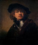 Rembrandt Peale Self portrait as a Young Man oil painting